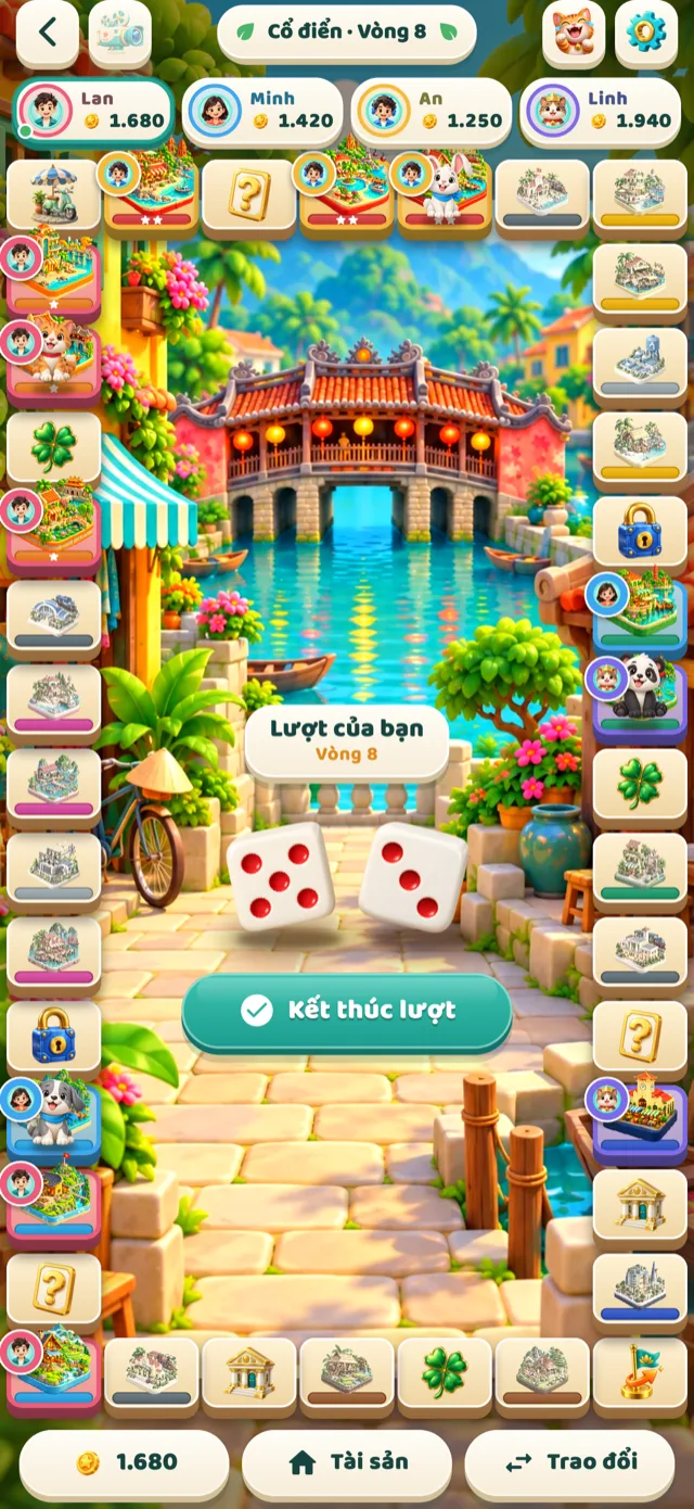 Bàn cờ trong một ván online