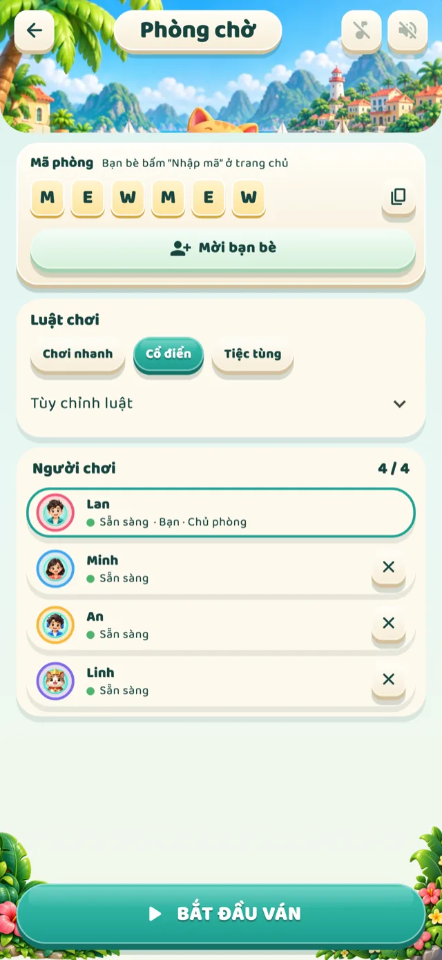 Phòng chờ của một phòng riêng